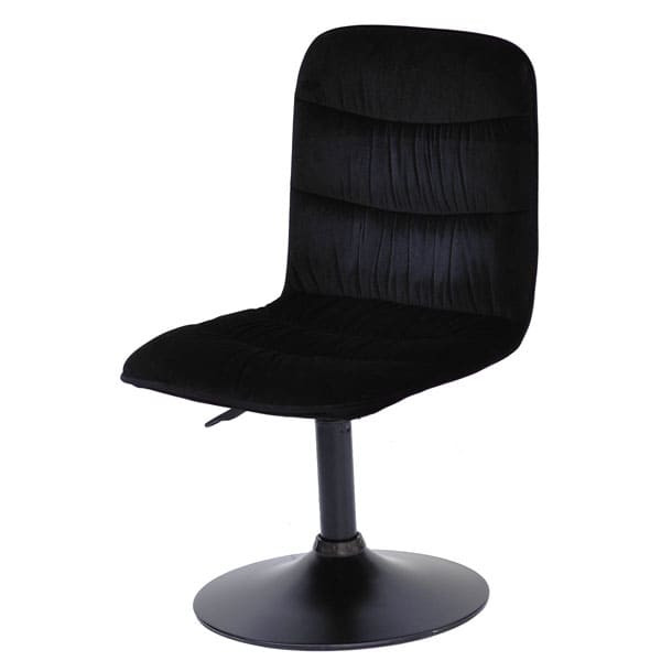 Стілець Onder Mebli Split BK-BASE Чорний B-1011 Оксамит-1