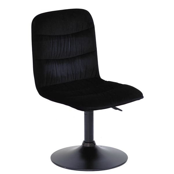 Стілець Onder Mebli Split BK-BASE Чорний B-1011 Оксамит-0