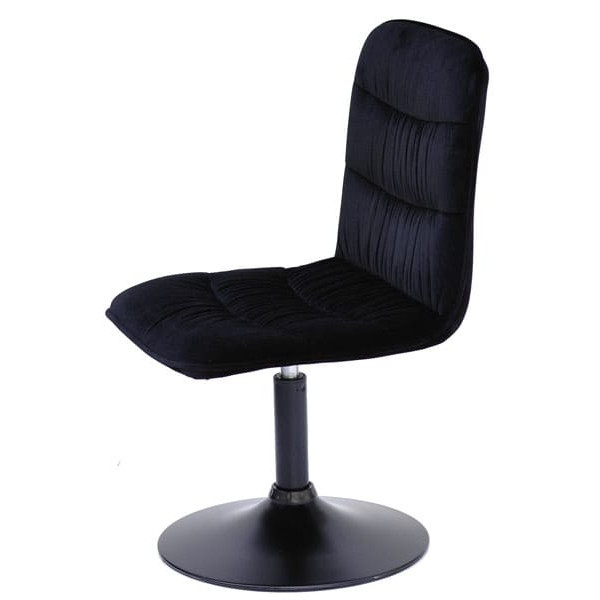 Стілець Onder Mebli Split BK-BASE Чорний B-1011 Оксамит-2