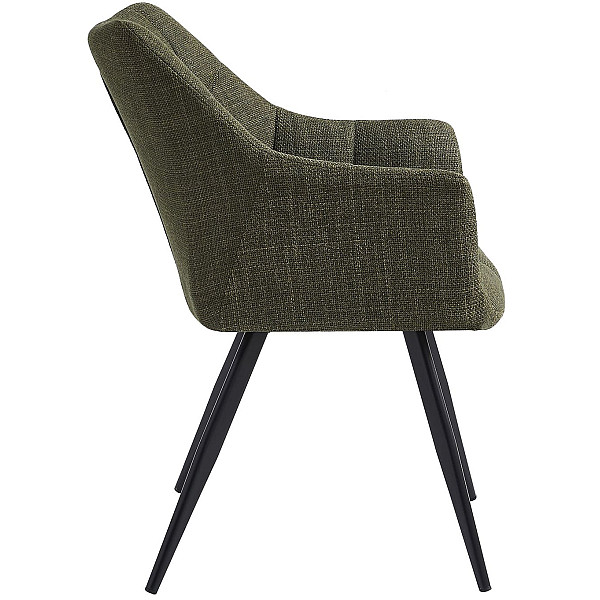 Стілець Onder Mebli BERGAMO BK BJRON 77 Зелений Тканина-2