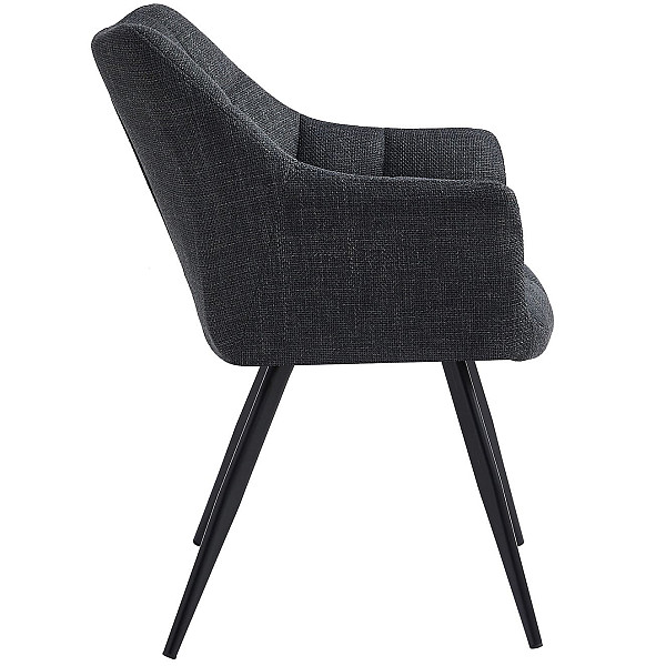 Стул Onder Mebli BERGAMO BK BJRON 19 Темно-серый Ткань-2