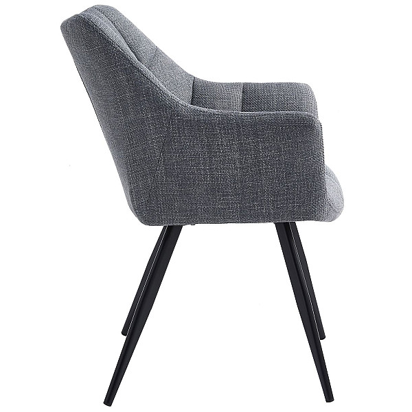 Стілець Onder Mebli BERGAMO BK BJRON 13 Сірий Тканина-2