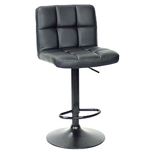 Барний стілець Onder Mebli Arno BAR BK-BASE Чорний Екошкіра