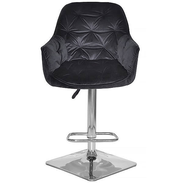 Барний стілець Onder Mebli CHERRY BAR 4-CH-BASE Чорний OR-854 Оксамит-1