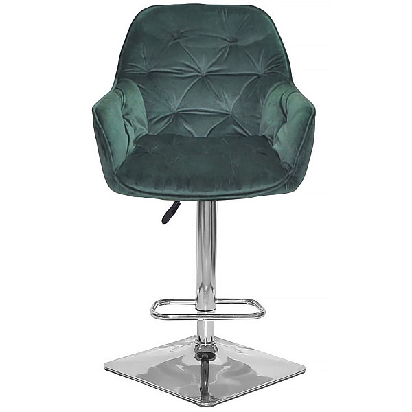 Барный стул Onder Mebli CHERRY BAR 4-CH-BASE Зеленый OR-853 Бархат-1