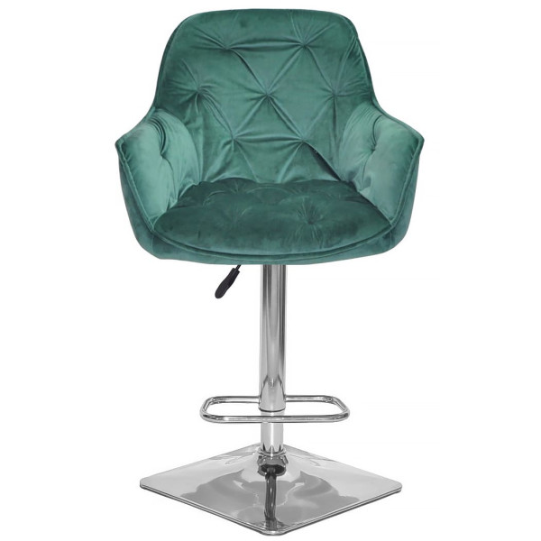Барний стілець Onder Mebli CHERRY BAR 4-CH-BASE Зелений PH-602 Оксамит-1
