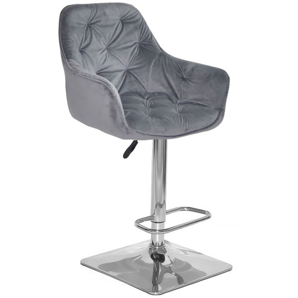 Барный стул Onder Mebli CHERRY BAR 4-CH-BASE Серый OR-852 Бархат-0