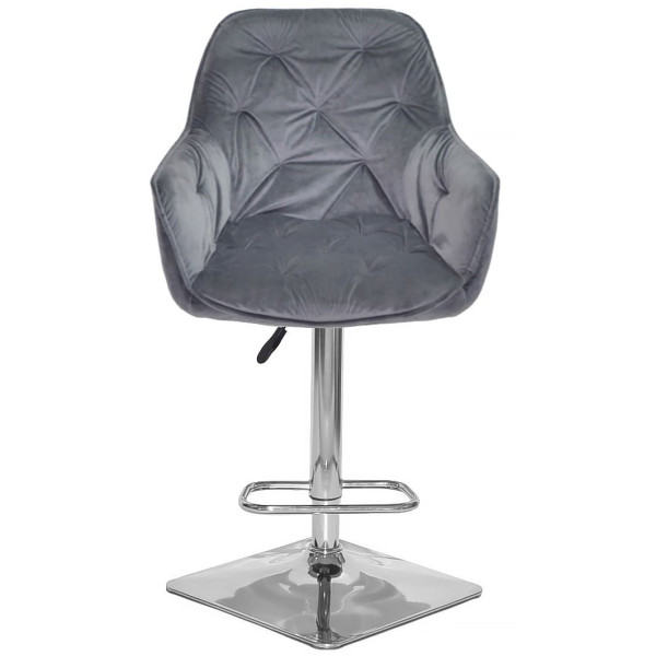 Барный стул Onder Mebli CHERRY BAR 4-CH-BASE Серый OR-852 Бархат-1