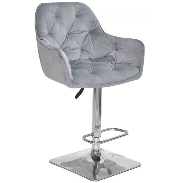 Барный стул Onder Mebli CHERRY BAR 4-CH-BASE Серый PH-601 Бархат-0