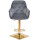 Барный стул Onder Mebli CHERRY BAR 4-GD-BASE Серый OR-852 Бархат