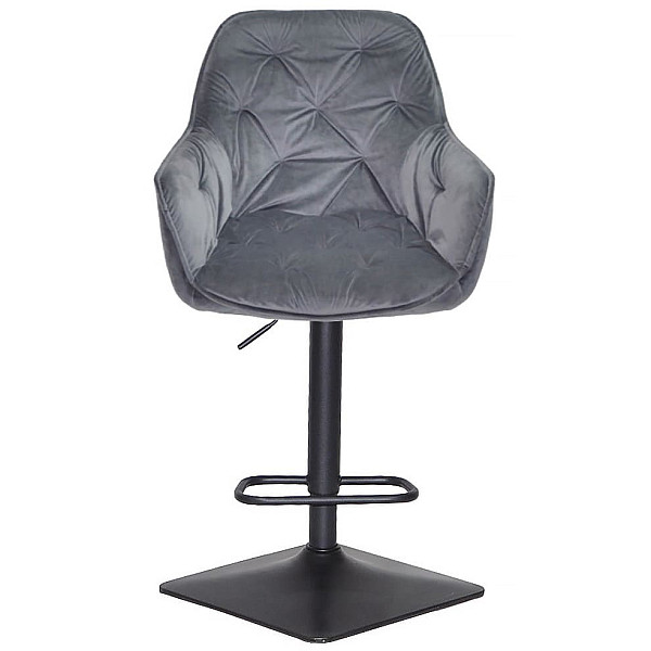 Барный стул Onder Mebli CHERRY BAR 4-BK-BASE Серый OR-852 Бархат-1