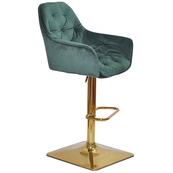 Барный стул Onder Mebli CHERRY BAR 4-GD-BASE Зеленый OR-853 Бархат-2