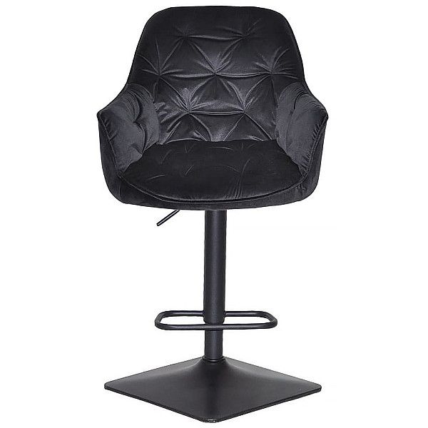 Барний стілець Onder Mebli CHERRY BAR 4-BK-BASE Чорний OR-854 Оксамит-0