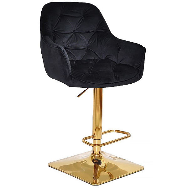 Барный стул Onder Mebli CHERRY BAR 4-GD-BASE Черный OR-854 Бархат-0