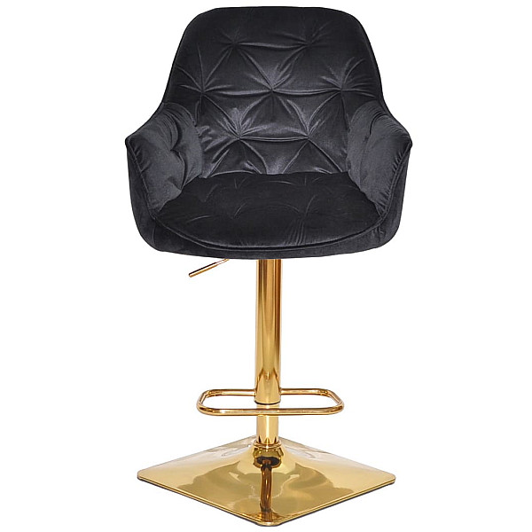 Барный стул Onder Mebli CHERRY BAR 4-GD-BASE Черный OR-854 Бархат-1