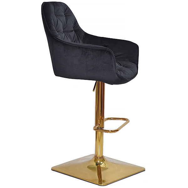 Барный стул Onder Mebli CHERRY BAR 4-GD-BASE Черный OR-854 Бархат-2