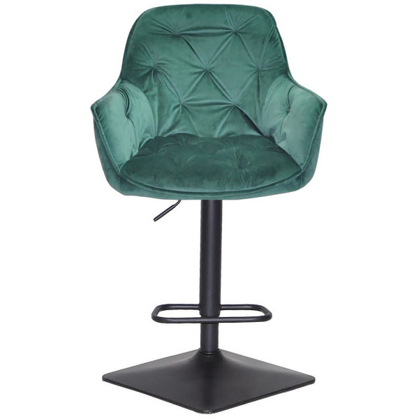 Барный стул Onder Mebli CHERRY BAR 4-BK-BASE Зеленый PH-602 Бархат-1