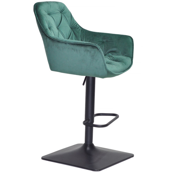 Барный стул Onder Mebli CHERRY BAR 4-BK-BASE Зеленый PH-602 Бархат-2