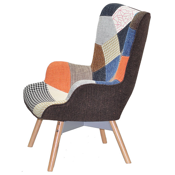 Кресло Onder Mebli REGENT Петчворк 1 Ткань-4