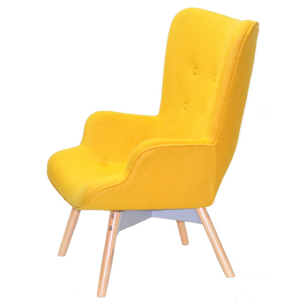 Кресло Onder Mebli REGENT Желтый W-4 Ткань-3