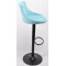 Барний стілець Onder Mebli FORO+BUTTON BAR BK-BASE Блакитний B-1019 Оксамит-1-thumb
