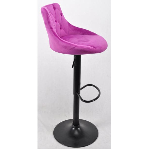 Барный стул Onder Mebli FORO+BUTTON BAR BK-BASE Сирень B-1022 Бархат-2