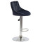 Барний стілець Onder Mebli FORO+BUTTON BAR CH-BASE Чорний B-1011 Оксамит-3-thumb