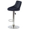 Барний стілець Onder Mebli FORO+BUTTON BAR CH-BASE Чорний B-1011 Оксамит-2-thumb