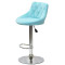Барний стілець Onder Mebli FORO+BUTTON BAR CH-BASE Блакитний B-1019 Оксамит-3-thumb