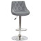 Барный стул Onder Mebli FORO+BUTTON BAR CH-BASE Серый B-1004 Бархат-0-thumb