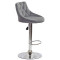 Барный стул Onder Mebli FORO+BUTTON BAR CH-BASE Серый B-1004 Бархат-2-thumb
