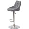 Барный стул Onder Mebli FORO+BUTTON BAR CH-BASE Серый B-1004 Бархат-3-thumb