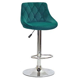 Барный стул Onder Mebli FORO+BUTTON BAR CH-BASE Зеленый B-1003 Бархат
