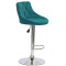 Барний стілець Onder Mebli FORO+BUTTON BAR CH-BASE Зелений B-1003 Оксамит-2-thumb