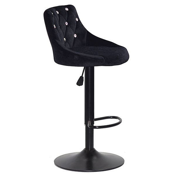 Барный стул Onder Mebli FORO+SV BAR BK-BASE Черный B-1011 Бархат-2