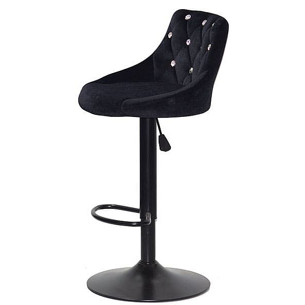 Барный стул Onder Mebli FORO+SV BAR BK-BASE Черный B-1011 Бархат-3