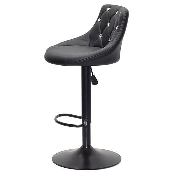 Барный стул Onder Mebli FORO+SV BAR BK-BASE Черный Экокожа-2