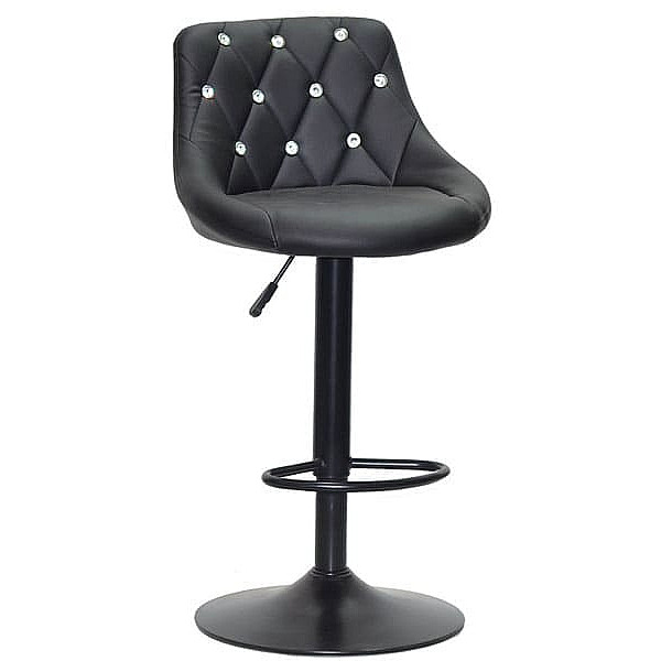 Барный стул Onder Mebli FORO+SV BAR BK-BASE Черный Экокожа-0