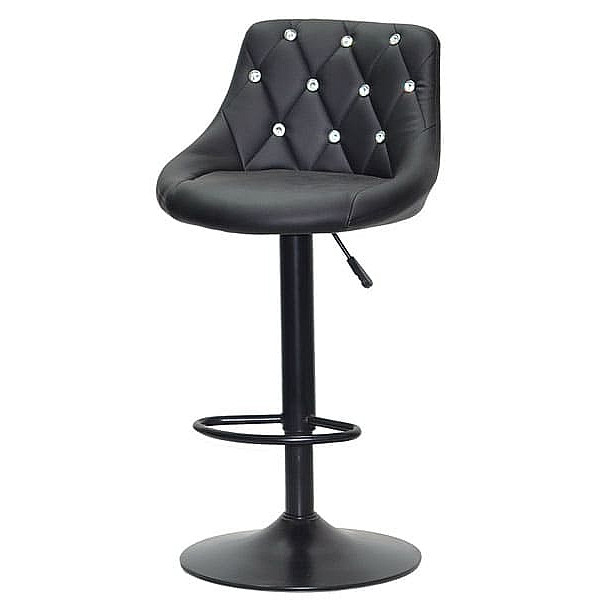 Барный стул Onder Mebli FORO+SV BAR BK-BASE Черный Экокожа-1