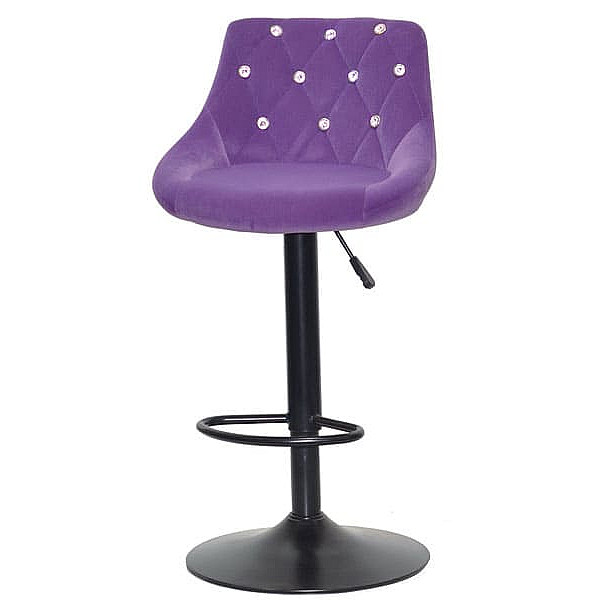 Барный стул Onder Mebli FORO+SV BAR BK-BASE Пурпур B-1013 Бархат-1