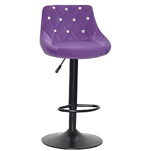 Барный стул Onder Mebli FORO+SV BAR BK-BASE Пурпур B-1013 Бархат