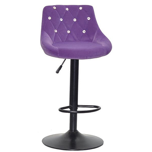 Барный стул Onder Mebli FORO+SV BAR BK-BASE Пурпур B-1013 Бархат-0