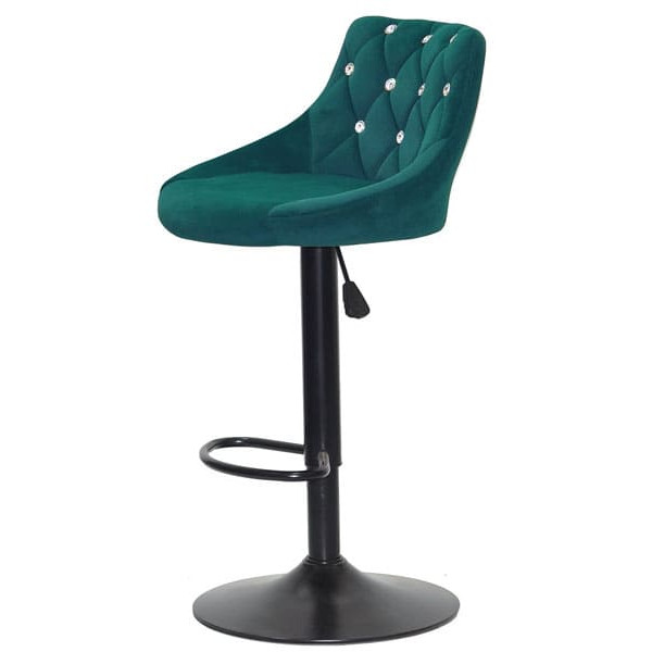 Барний стілець Onder Mebli FORO+SV BAR BK-BASE Зелений B-1003 Оксамит-1