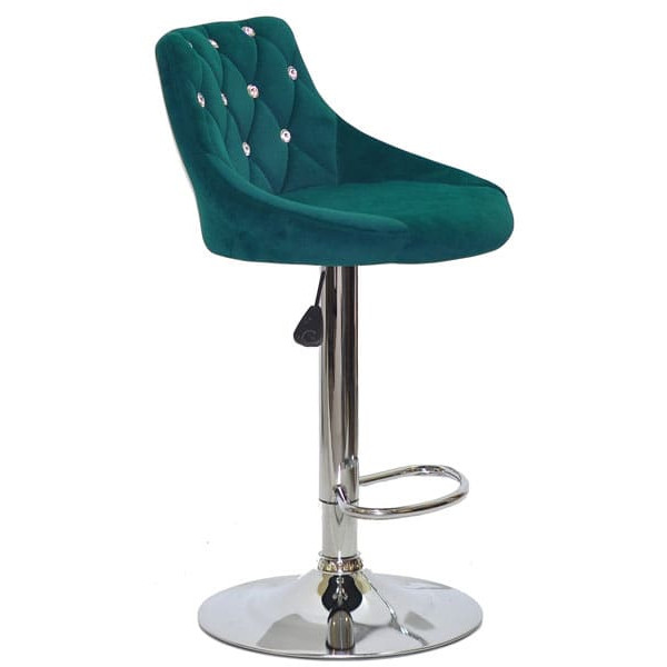 Барный стул Onder Mebli FORO+SV BAR CH-BASE Зеленый B-1003 Бархат-3