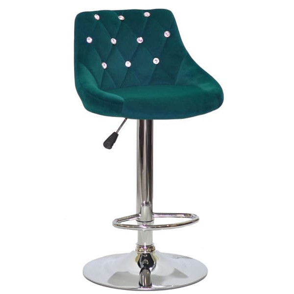 Барный стул Onder Mebli FORO+SV BAR CH-BASE Зеленый B-1003 Бархат-0