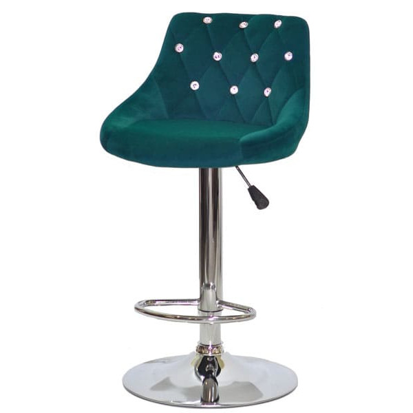 Барный стул Onder Mebli FORO+SV BAR CH-BASE Зеленый B-1003 Бархат-1