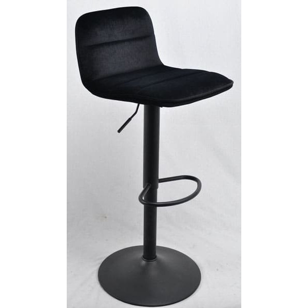 Барный стул Onder Mebli REAL BAR BK-BASE Черный B-1011 Бархат-0