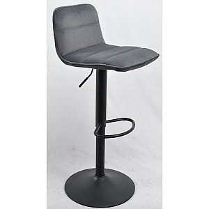 Барний стілець Onder Mebli REAL BAR BK-BASE Сірий B-1004 Оксамит