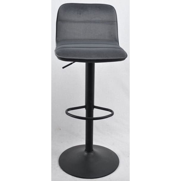 Барный стул Onder Mebli REAL BAR BK-BASE Серый B-1004 Бархат-2