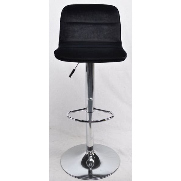 Барный стул Onder Mebli REAL BAR CH-BASE Черный B-1011 Бархат-1